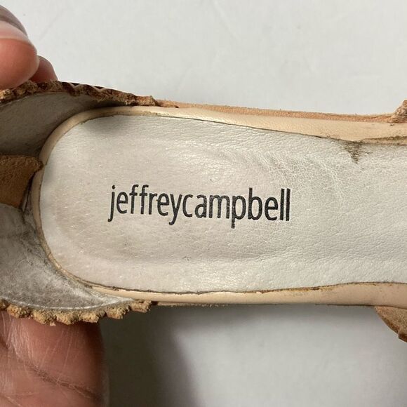 Jeffery Campbell Besante Strappy Wedges Size 7.5 - Picture 6 of 8